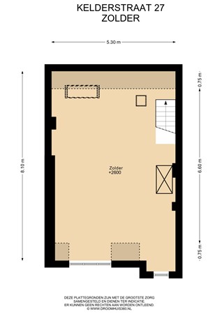 Floorplan - Kelderstraat 27, 6171 GA Stein